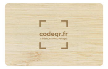 Carte NFC Bois Bambou